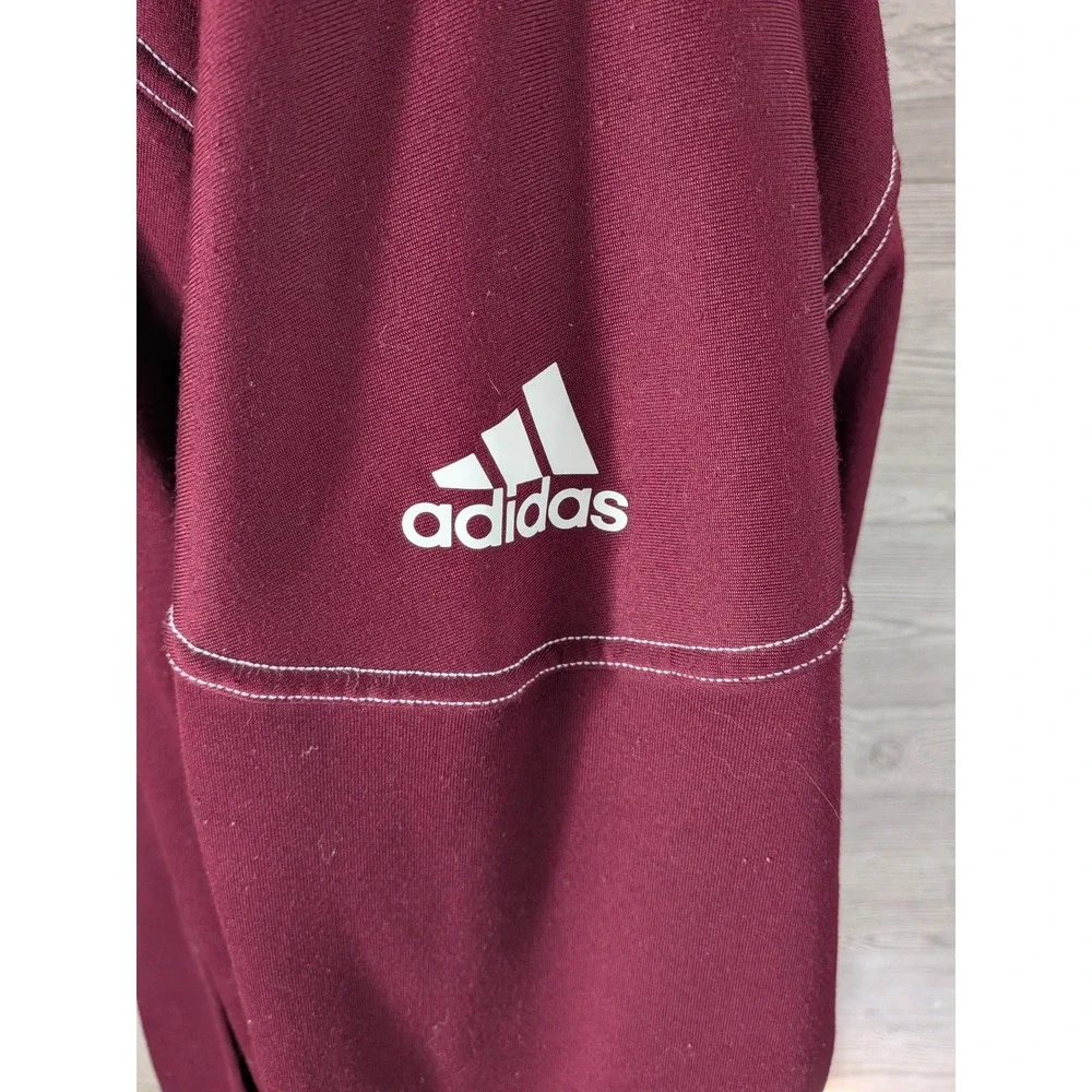 Adidas Texas A&M Aggies Aeroready Hoodie Mens Maroon Grey Size Large